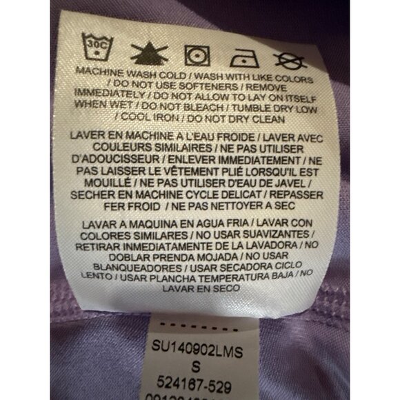 Nike Dri-Fit Womens Purple Racerback Tank Top Regular Fit Size S Athletic Wear - Picture 4 of 4